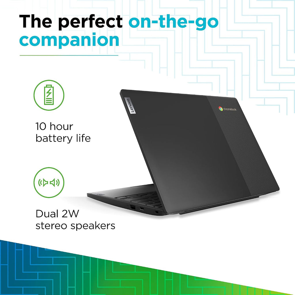 Lenovo IdeaPad 3 11 Chromebook Laptop,11.6' HD Display,Intel Celeron N4020, 4GB RAM, 64GB Storage, UHD Graphics 600, Chrome OS, Onyx Black