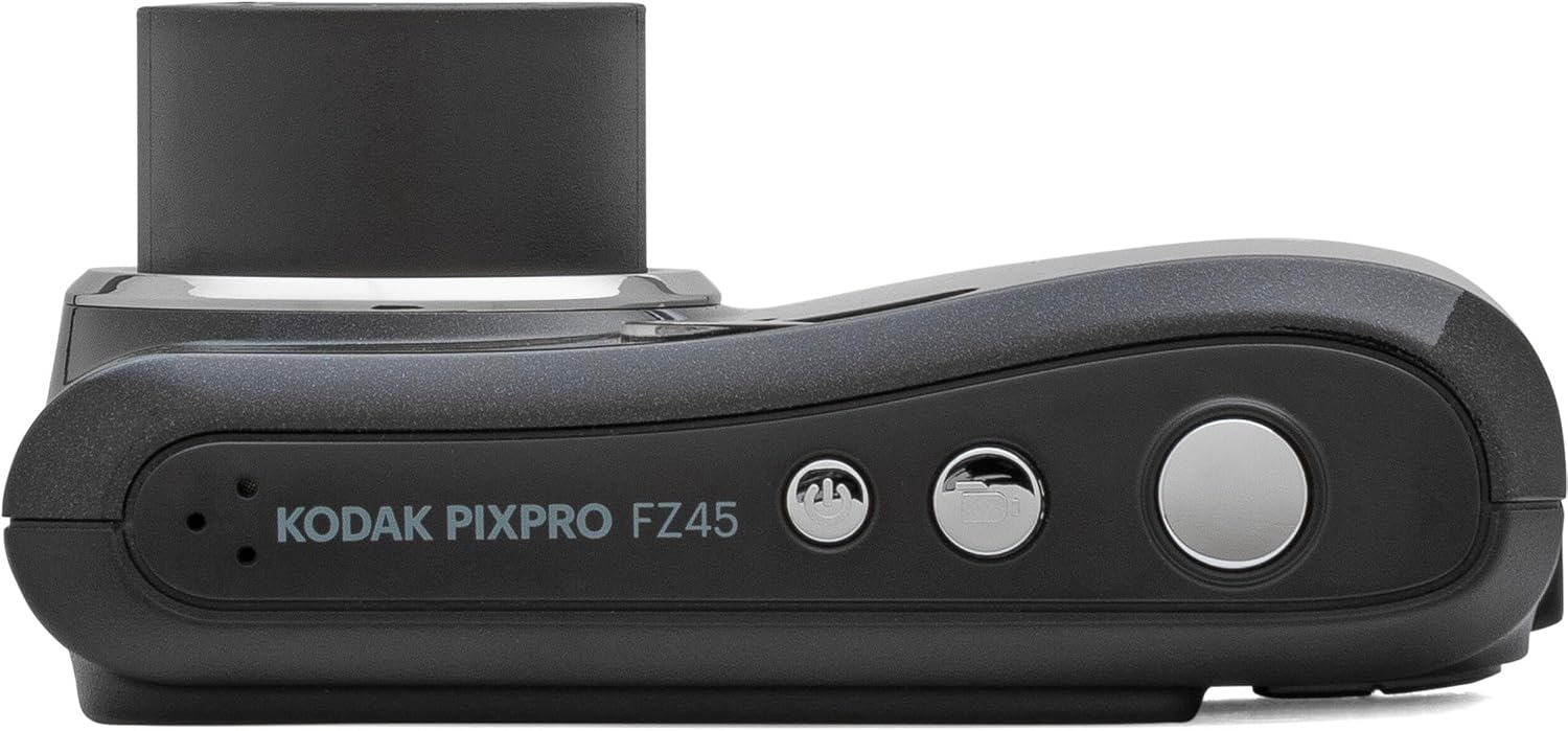Kodak PIXPRO FZ45 16MP Digital Camera 4X Optical Zoom 27mm Wide Angle 1080P Full HD Video 2.7' LCD Camera (Black) + 64GB Card and Reader + Memory Wallet