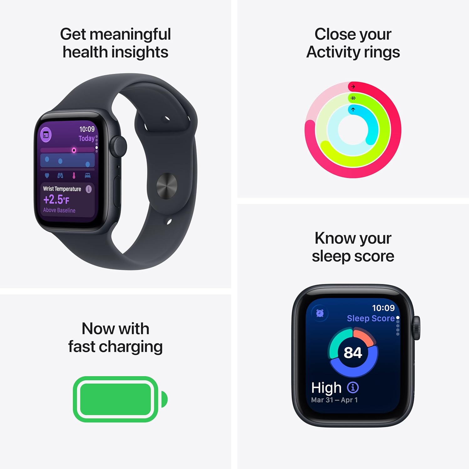Apple Watch SE 3 [GPS + Cellular 40mm] Smartwatch with Starlight Aluminum Case with Starlight Sport Band - S/M. Fitness and Sleep Trackers, Heart Rate Monitor, Always-On Display, Water Resistant