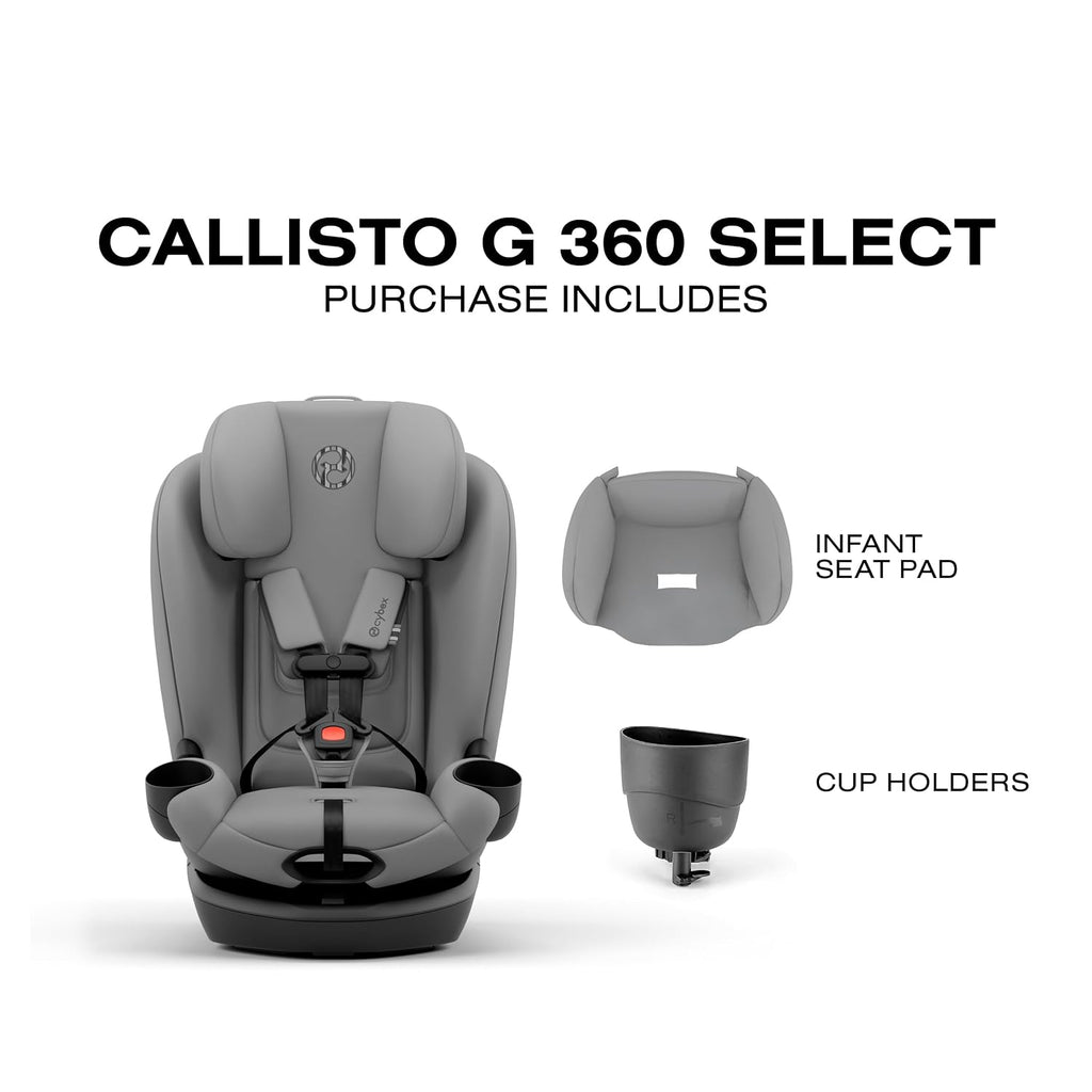 Callisto G 360 Select Rotating All-in-One Convertible Car Seat - Grey