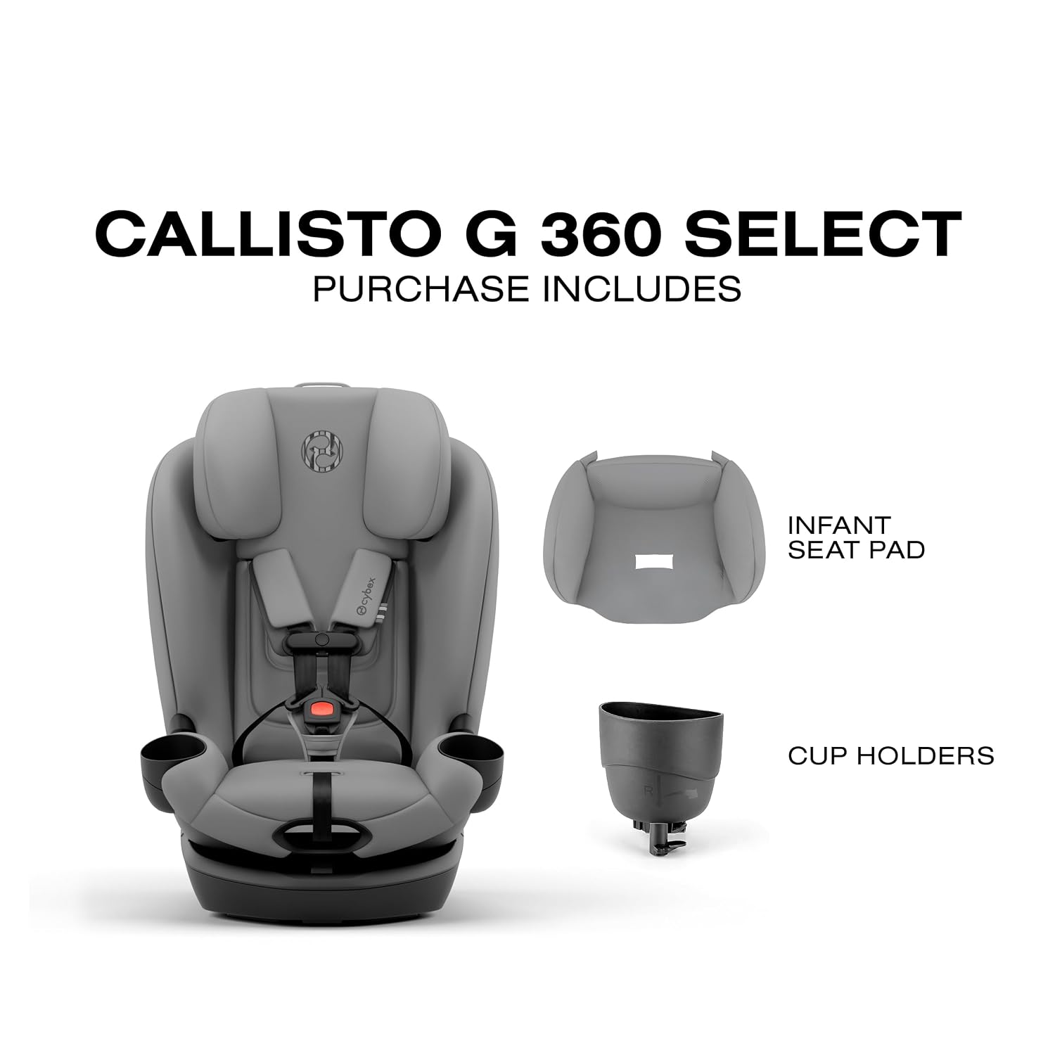 Callisto G 360 Select Rotating All-in-One Convertible Car Seat - Grey
