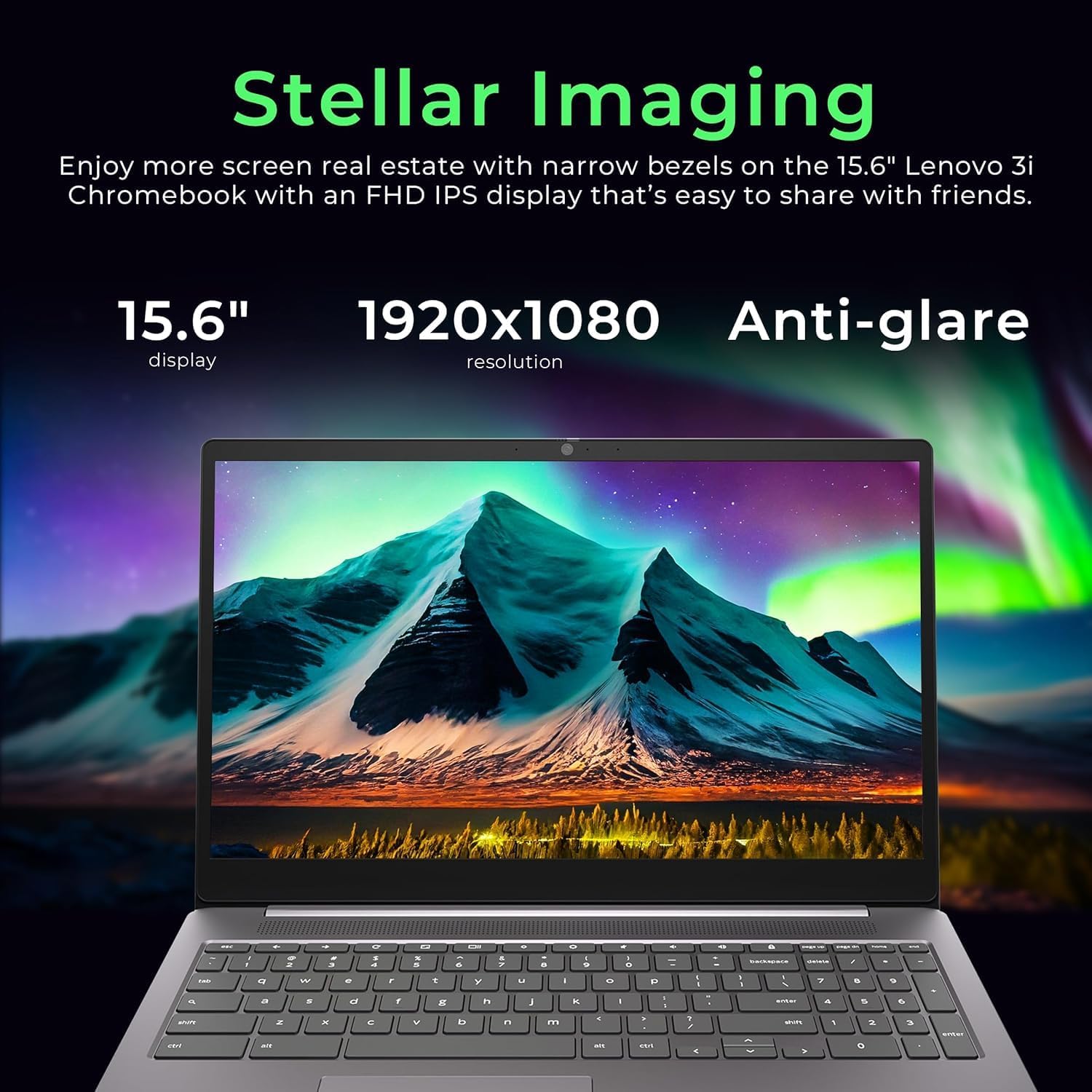 Lenovo Chromebook Premium 15.6' FHD Slim Light Laptop Computer Business & Student, Intel Celeron N4500, 4GB RAM, 192GB Storage (64GB eMMC+ 128GB Card), WiFi 6, Long Battery, Chrome OS HubxcelAccessory