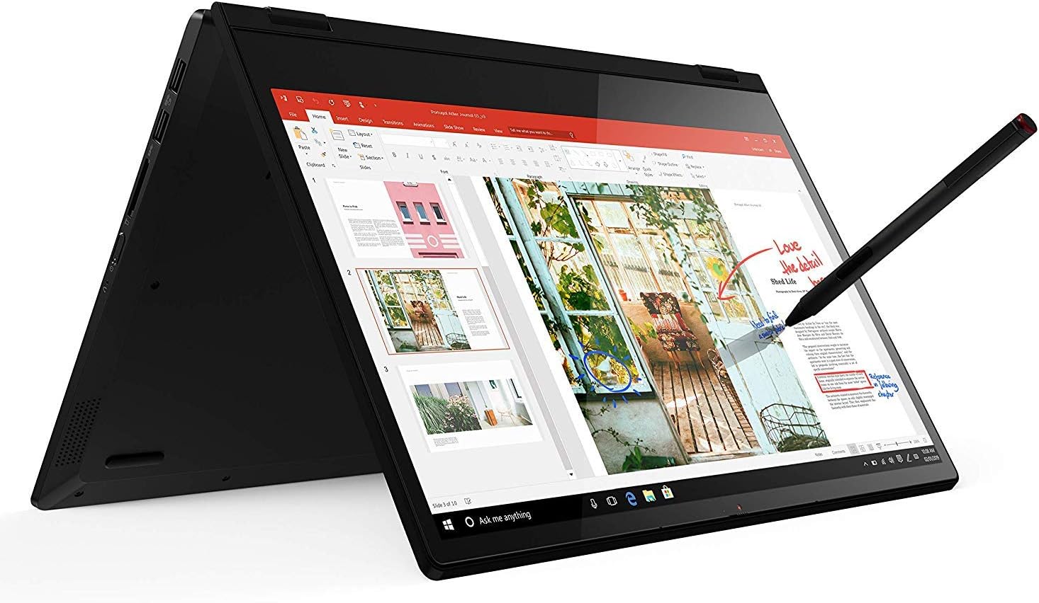 Lenovo Flex 14 2-in-1 Convertible Laptop, 14 Inch FHD Touchscreen Display, AMD Ryzen 5 3500U Processor, 12GB DDR4 RAM, 256GB NVMe SSD, Windows 10, 81SS000DUS, Black, Pen Included