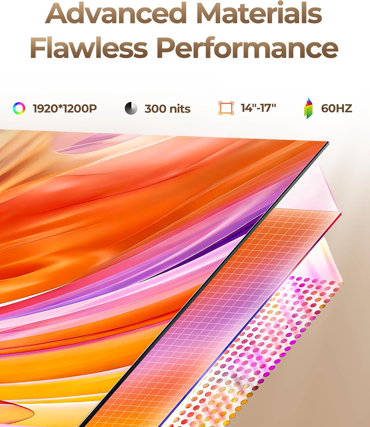 NGTeco 15.3 Inch Triple Screen Extender for Laptop, 1200P Portable Monitor with H5-T Adapter, 4.6mm Ultra-Slim 2.64LB, Plug and Play for 14-17.3 Inch Mac Windows Linux Chrome OS Laptops