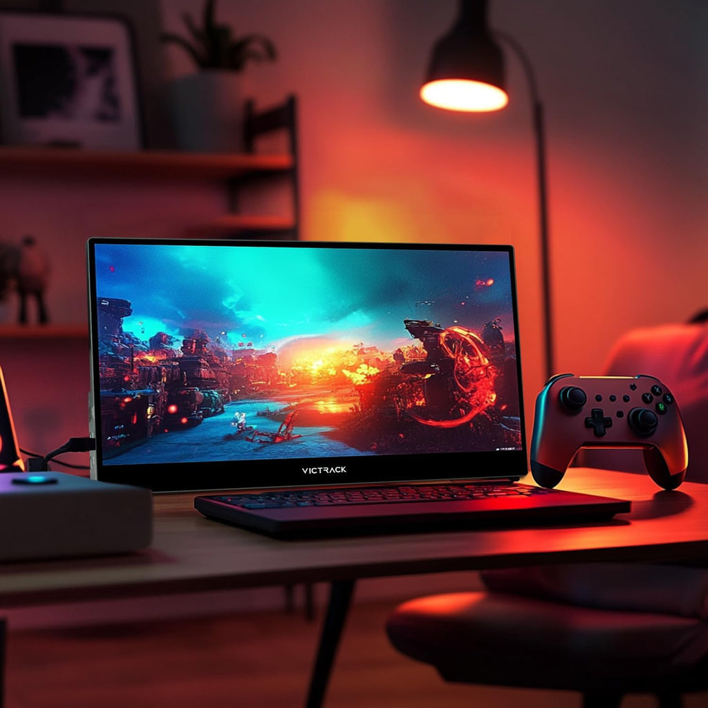 Victrack 4K Touchscreen Portable Monitor, 13.3' Ultra UHD, Designed for Handheld Gaming pc, Style as ASUS Rog Ally, Lenovo Legion go, 100% RGB IPS Computer Gaming Display HDR Monitor Cover