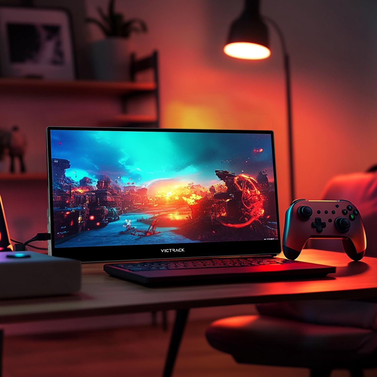 Victrack 4K Touchscreen Portable Monitor, 13.3' Ultra UHD, Designed for Handheld Gaming pc, Style as ASUS Rog Ally, Lenovo Legion go, 100% RGB IPS Computer Gaming Display HDR Monitor Cover