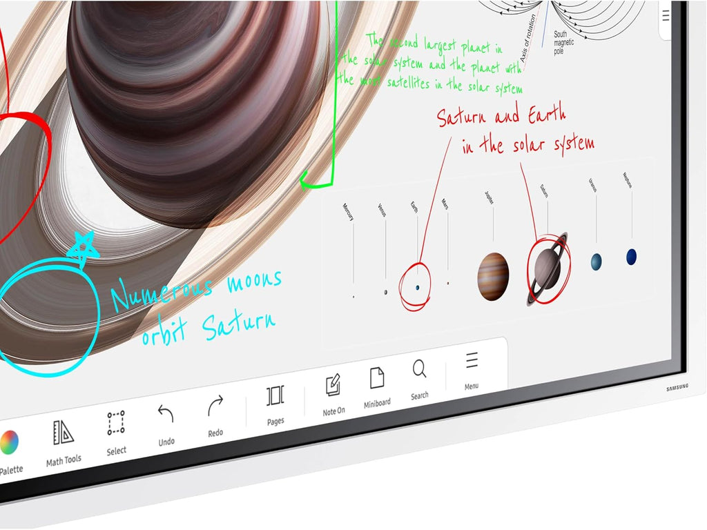 Samsung Pro 55' 4K WMB Interactive Display, SmartView+, Built-in Speakers, Wi-Fi and Bluetooth Embedded, Durable Screen, Universal Pairing, LH55WMBWBGCXZA