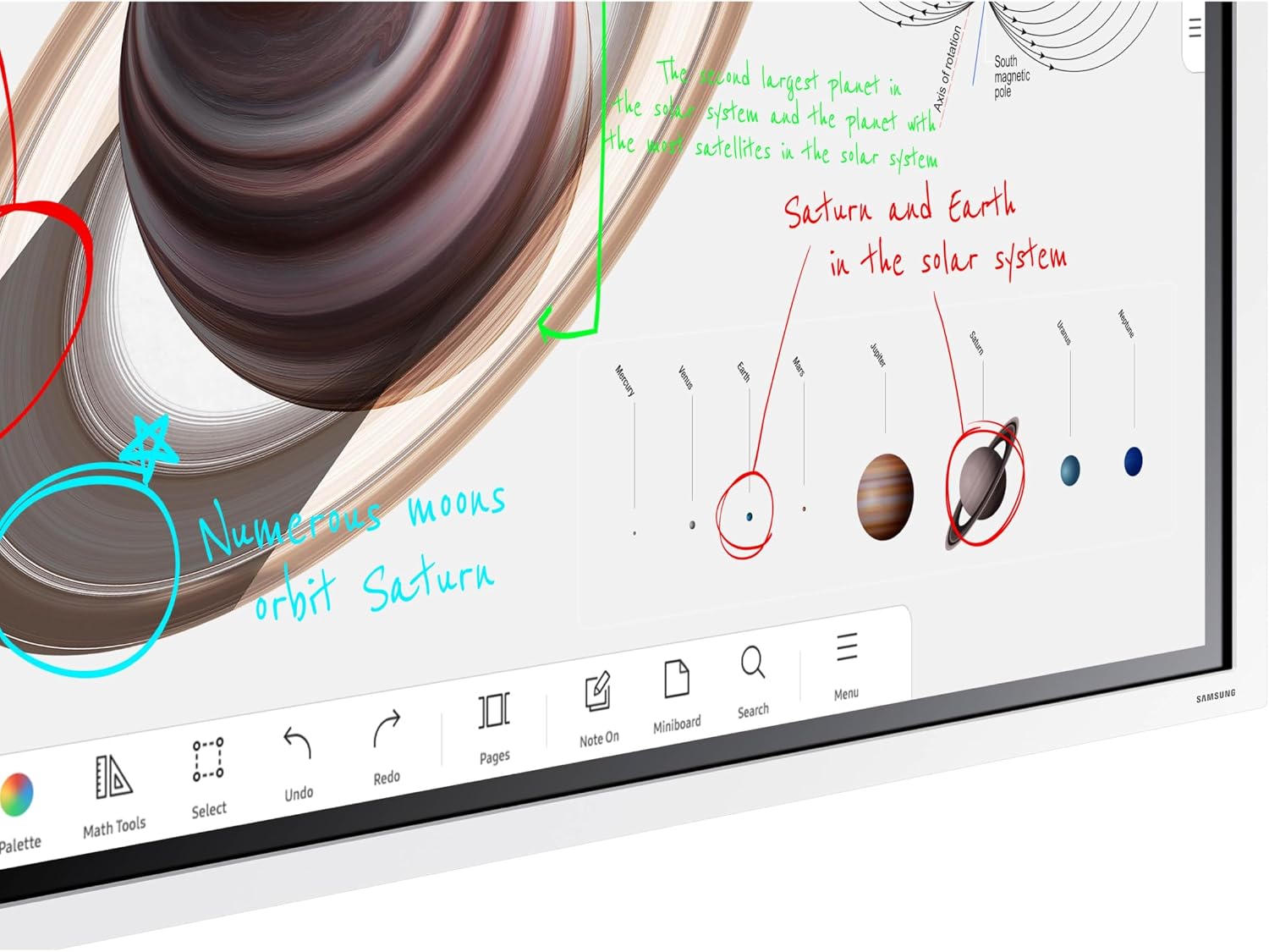 Samsung Pro 55' 4K WMB Interactive Display, SmartView+, Built-in Speakers, Wi-Fi and Bluetooth Embedded, Durable Screen, Universal Pairing, LH55WMBWBGCXZA