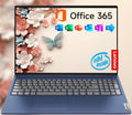 Lenovo 15.6' IdeaPad 1 Laptop | 8GB RAM | Dual Storage: 256GB SSD + 128GB eMMC | Wi-Fi 6 | USB-C | 1-Year Microsoft Office 365 | Intel Dual-Core | HD Display | Win 11 | w/WOWPC Recovery USB (Renewed)