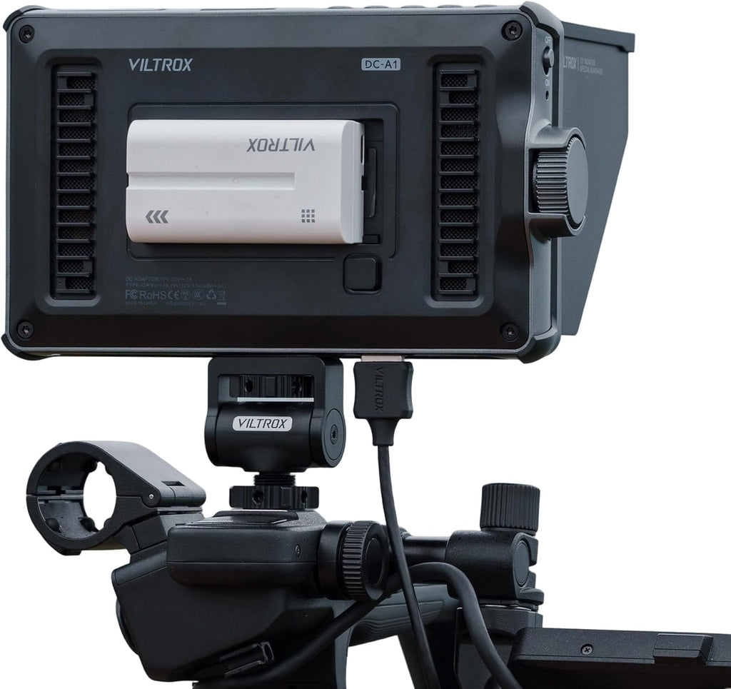 VILTROX DC-A1 Camera Monitor 7'' Touchscreen Camera Field Monitors,2800nits 4K HDMI in/Out,DSLR External Monitor Kit Sunshade Hood,Waveform&Vectorscope,Peaking Focus Assist,3DLUT,False Color Function