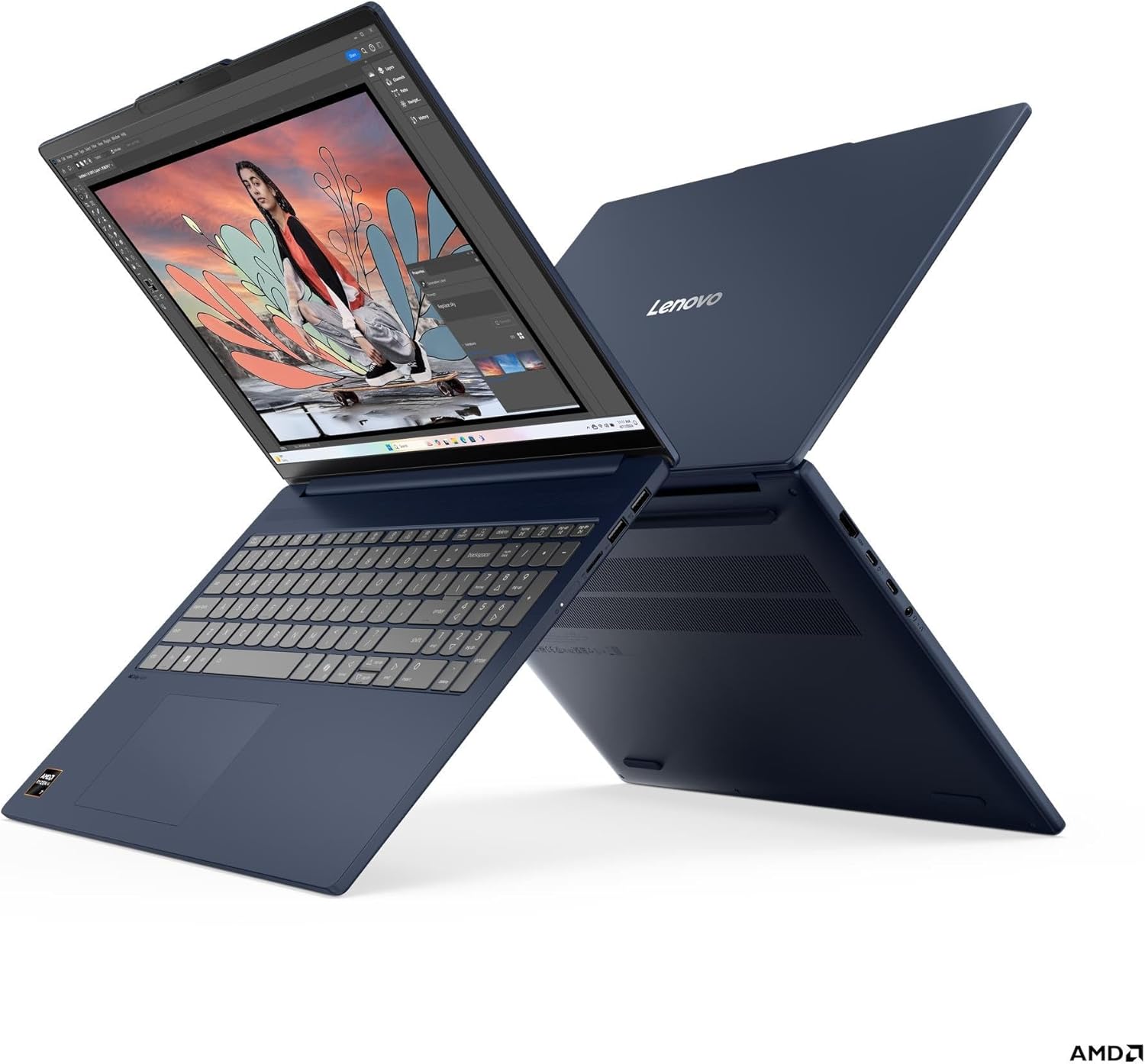 Lenovo IdeaPad Slim 5 Laptop / 16' 1920x1200 Touchscreen / 8 Cores AMD Ryzen AI 7 350 / AMD Radeon 860M Graphics / 32GB DDR5 1TB NVMe SSD/Backlit Keyboard WiFi 7 IR Camera / Win11 Home