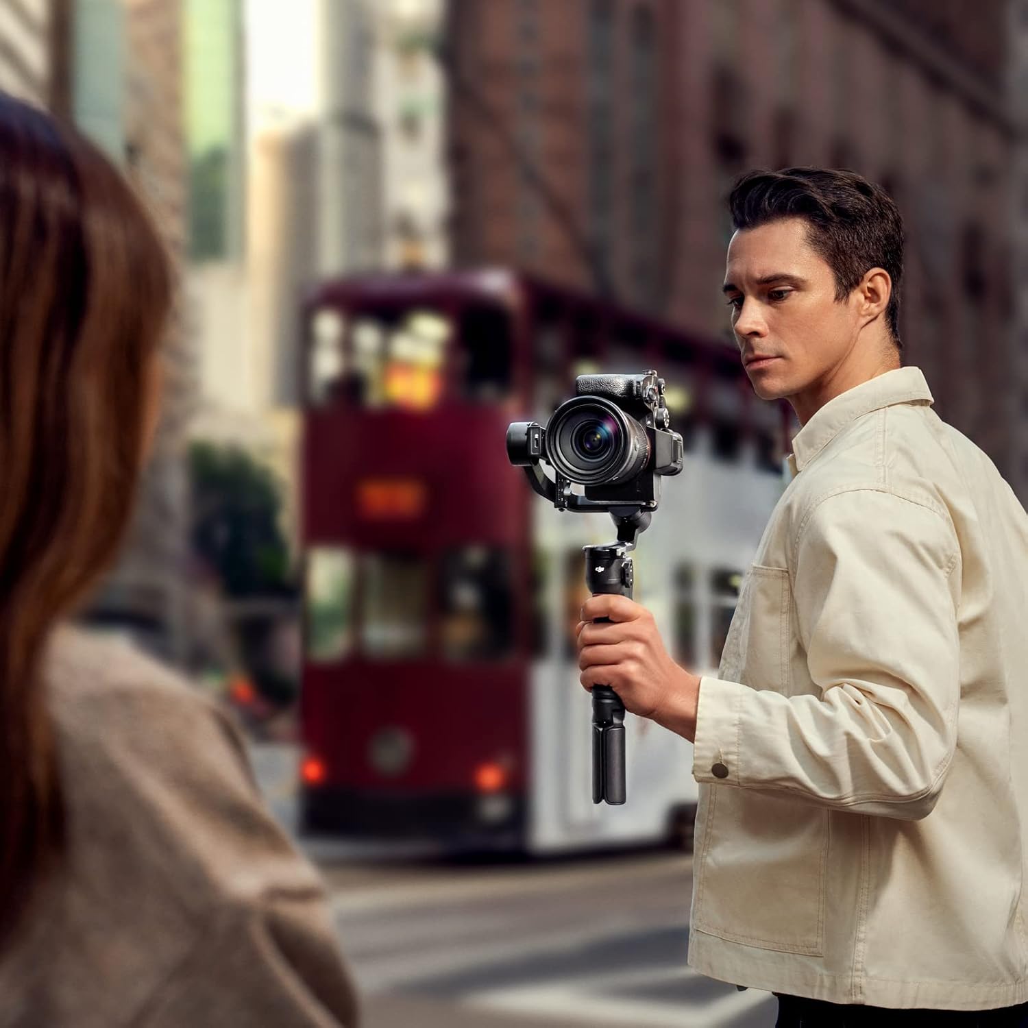 DJI RS 3 Mini, 3-Axis Gimbal Stabilizer for Cameras Canon/Sony/Panasonic/Nikon/Fujifilm, 2 kg (4.4 lbs) Tested Payload, Camera Gimbal with Native Vertical Shooting, Black