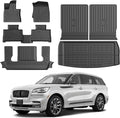 Aviator Floor Mats - Car Mats for Lincoln Aviator 2020-2025, All Weather Floor Mats and Cargo Liner for Aviator Accessories, Heavy Duty Rubber Mats, Car Accessories