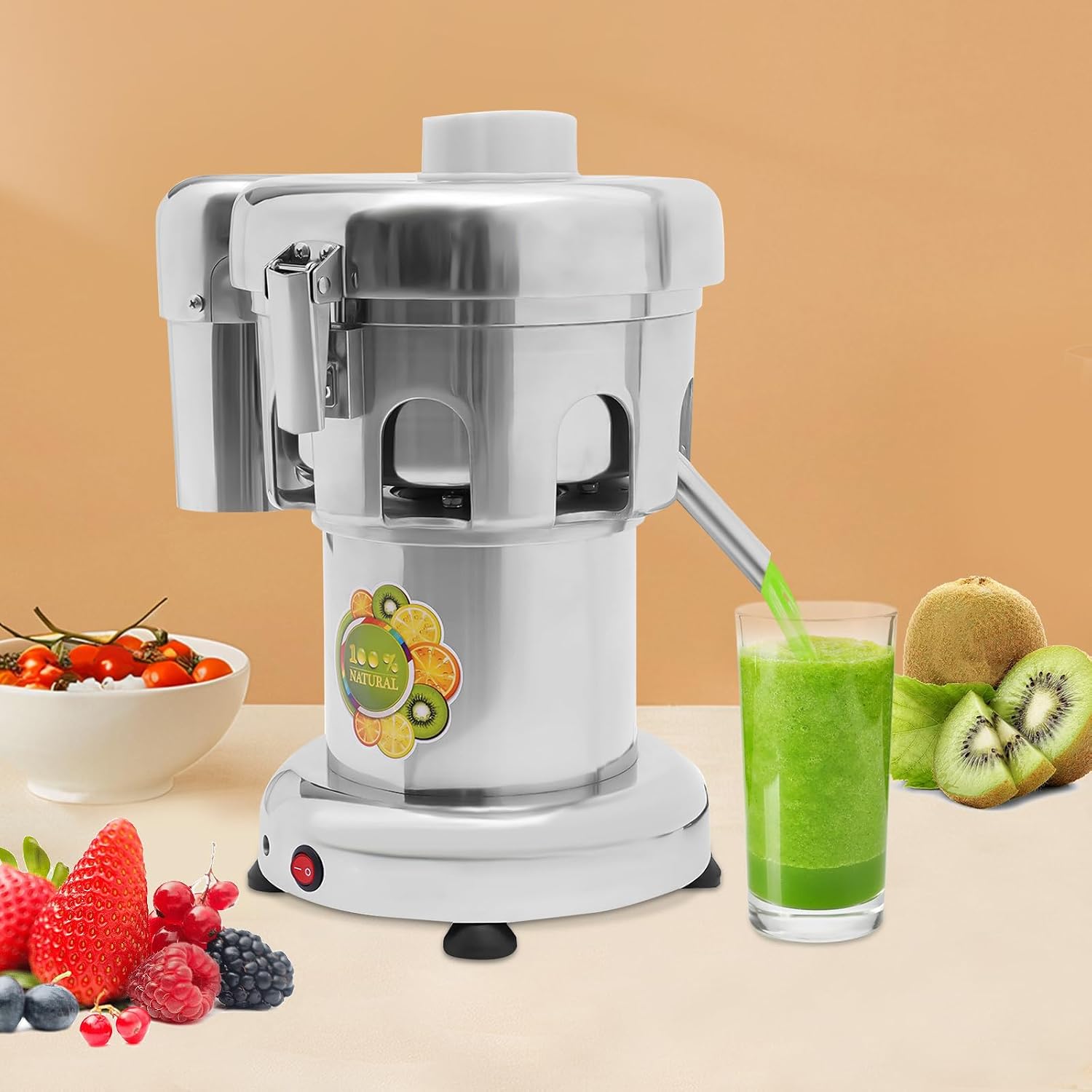 Juicer Machine, 370W Centrifugal Juicer Extractor with Wide 3' Wide Mouth, 2800RPM Juicer for Vegetable and Fruit, Easy to Clean, Low Noise