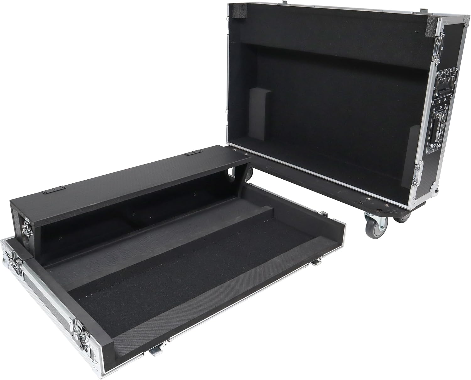 ProX XS-AHQU32DHW ATA Digital Audio Mixer Flight Case for Allen & Heath QU-32 Console with Doghouse compartment and Caster wheels