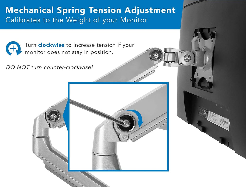Mount-It! Dual Monitor Desk Mount with USB 3.0 Ports, Full Motion Dual Monitor Stand for 2 Screens up to 32 Inches, VESA 75x75 & 100x100, Clamp or Grommet Installation