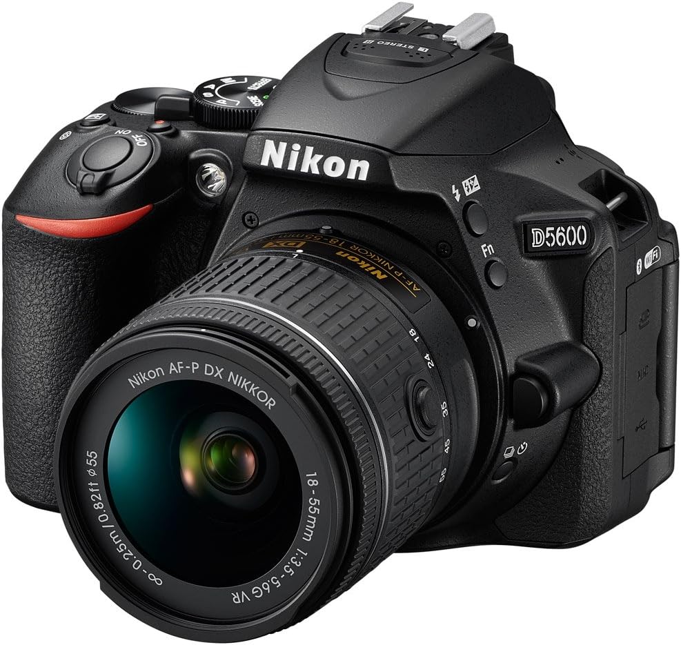 Nikon D5600 Digital SLR Camera & 18-55mm VR DX AF-P Lens - (Renewed)