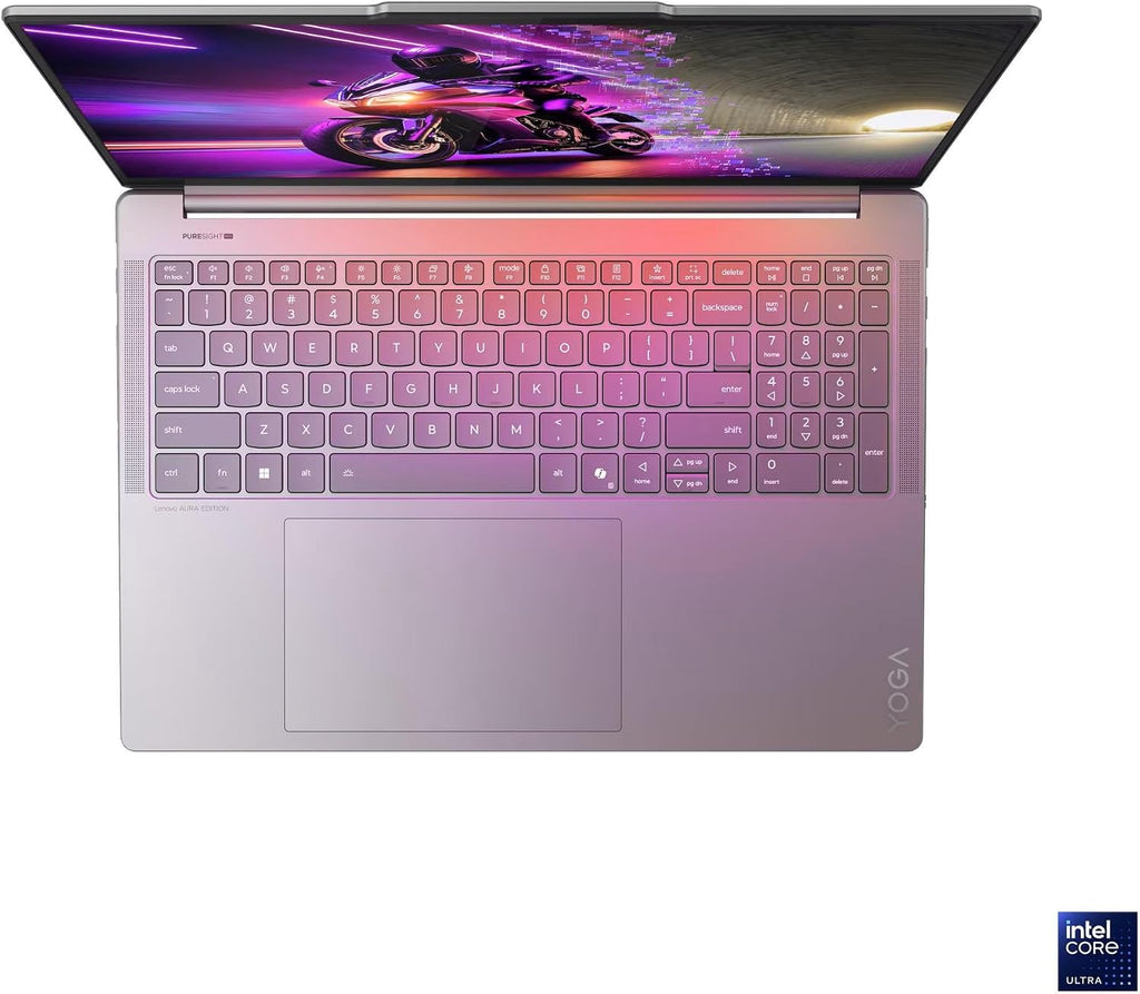 Lenovo Yoga Pro 9i 16 Laptop, Intel Ultra 9-285H, 16' 2.8K WQXGA+ (2880x1800) OLED Touch, 32GB LPDDR5x RAM 2TB SSD, GeForce RTX 5050, WiFi7, Backlit KB, Win11, Luna Grey, w/2TB USB Drive, W/GaLiMu