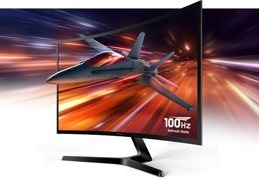 Samsung 27' S3 Series LED Curved Monitor, FHD(1920x1080), 100Hz, 4ms, AMD FreeSync Monitor, HDMI, Black, with HDMI Cable