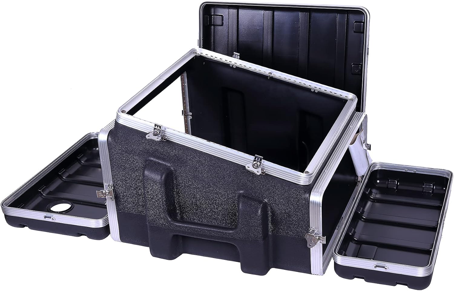 Crossrock Console rack case 10U slant top 6U front and 8U rear(CRC10U6U8U), Console-10U/6U/8U