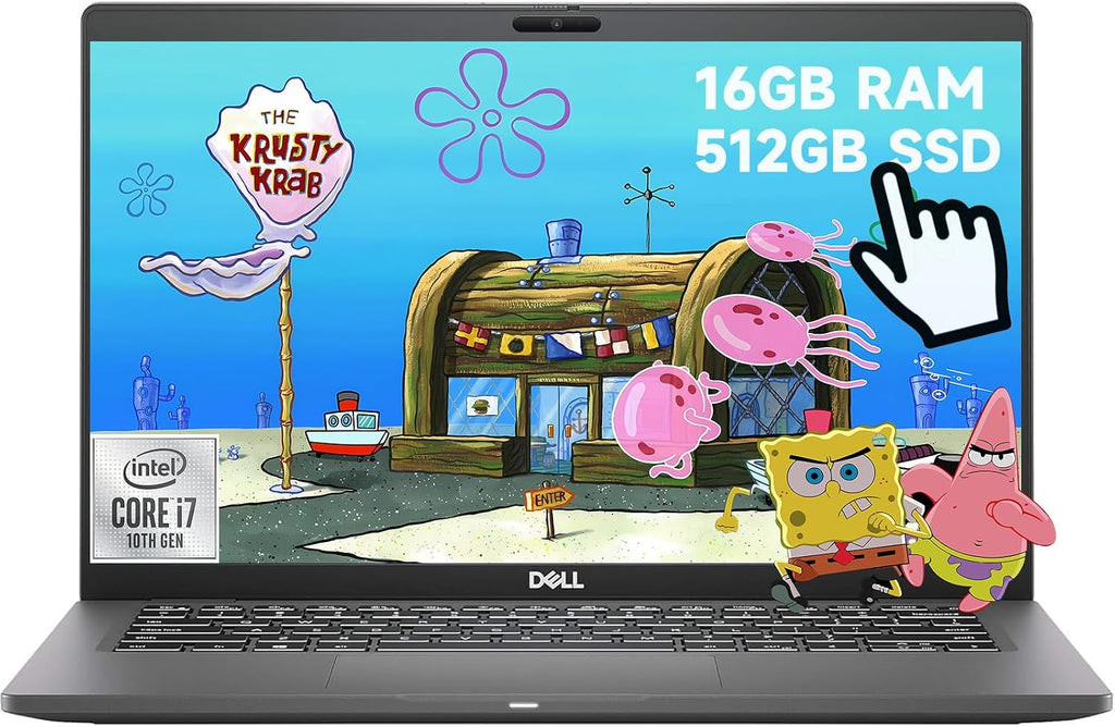 Dell Touchscreen Business Laptop Latitude 7410 Laptop 14' FHD Touchscreen, Intel Core i7-10610U, Dual Core 4.9Ghz,16GB RAM DDR4 512GB SSD, Windows 11 Pro (Renewed)