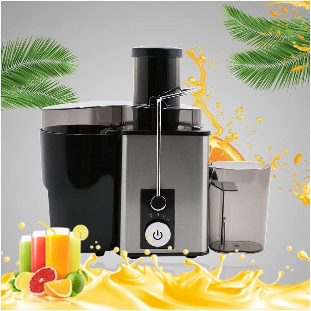 Stainless Steel 350W Juicer, 2-Speed Electric Fruit & Vegetable Extractor, Multi-Function Juicer, Easy to Clean, Compact Design(AU-220V)