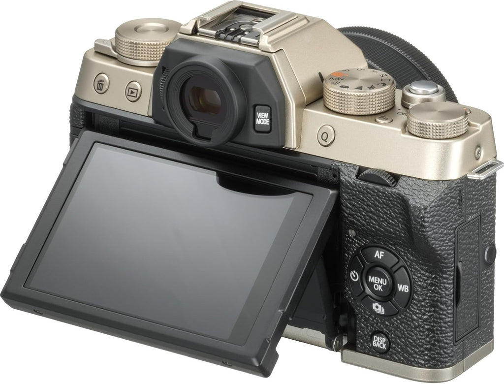 Fujifilm X-T100 Mirrorless Digital Camera, Champagne Gold (Body Only)