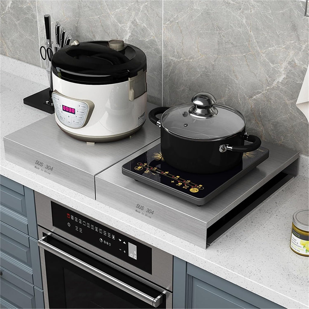 Gas Stove Cover Board 30 Inch Cover For Gas Stove Top Stainless steel construction For Counter Space, Sink, Rv And Electric(A-1.5mm,50x80x9cm)