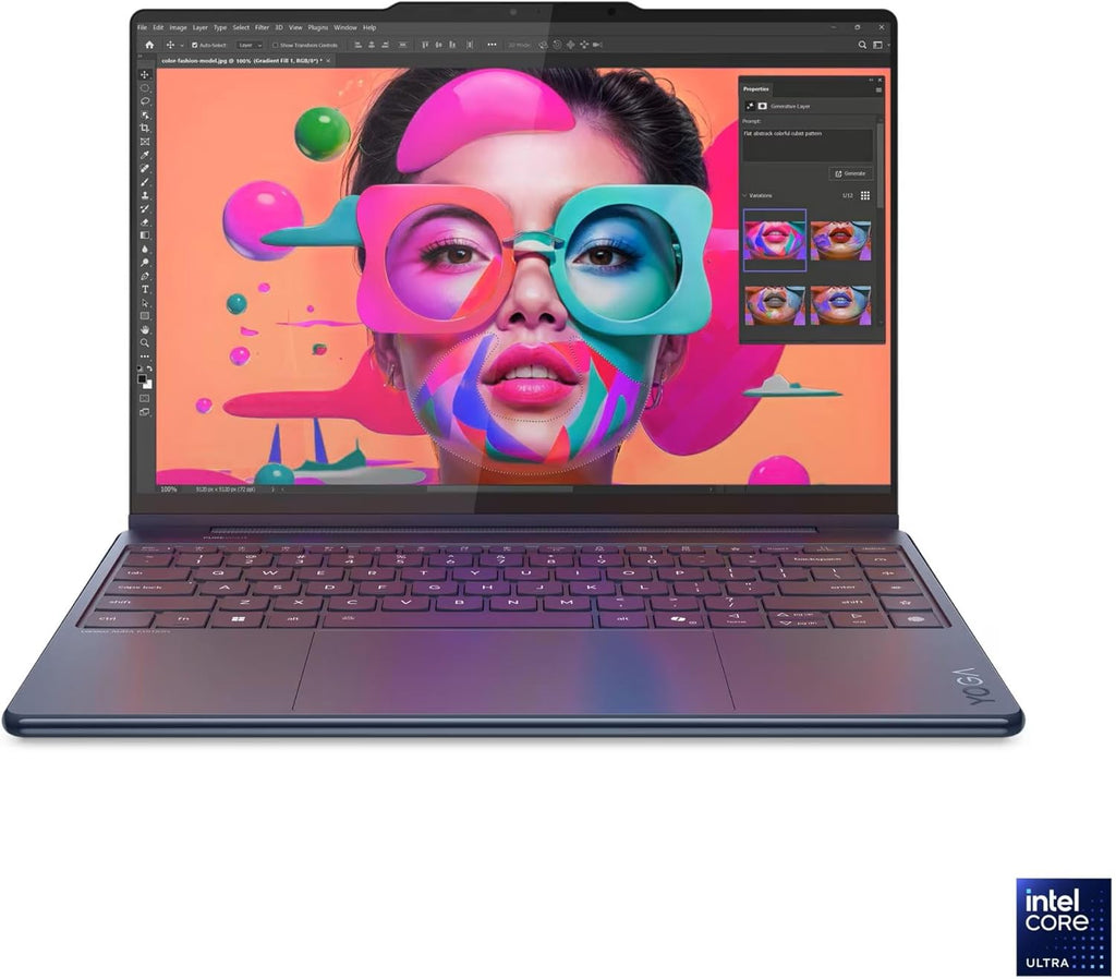 Lenovo Yoga 9i 2-in-1 Aura Edition Laptop with Intel Core Ultra 7 258V Processor,14' 2.8K 1,100 nits(HDR) OLED, Touchscreen Display, 32GB LPDDR5X-8533MT/s Memory, 1TB SSD, Wi-Fi 7, Pen, and Win 11 Pro