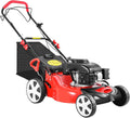 140CC Self-propelled Gas Lawn Mower 4-Stroke Gasoline Lawnmower with Wheels and Silencer Gas Powered Lawn Mower for Sports Fields Municipal Greening Urban Gardens Villas