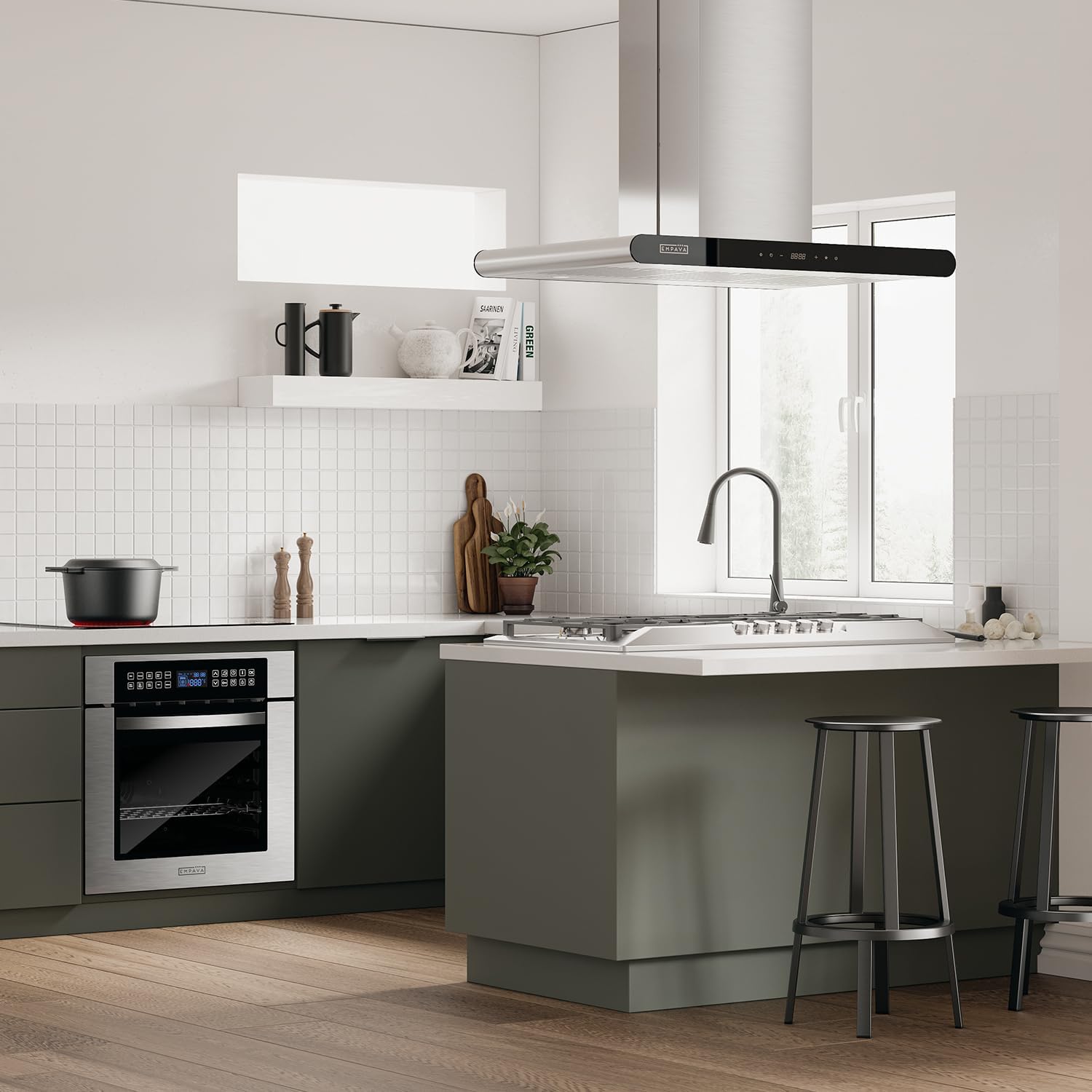 Empava 36 Gas Cooktop with 5 Italy Sabaf Sealed Burners NG/LPG Convertible in Stainless Steel Model 2020, 30 inches