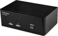 StarTech.com 2-Port DisplayPort KVM Switch - Dual-Monitor - 4K 60 - with Audio & USB Peripheral Support - DP 1.2 - USB Hub, TAA (SV231DPDDUA2)