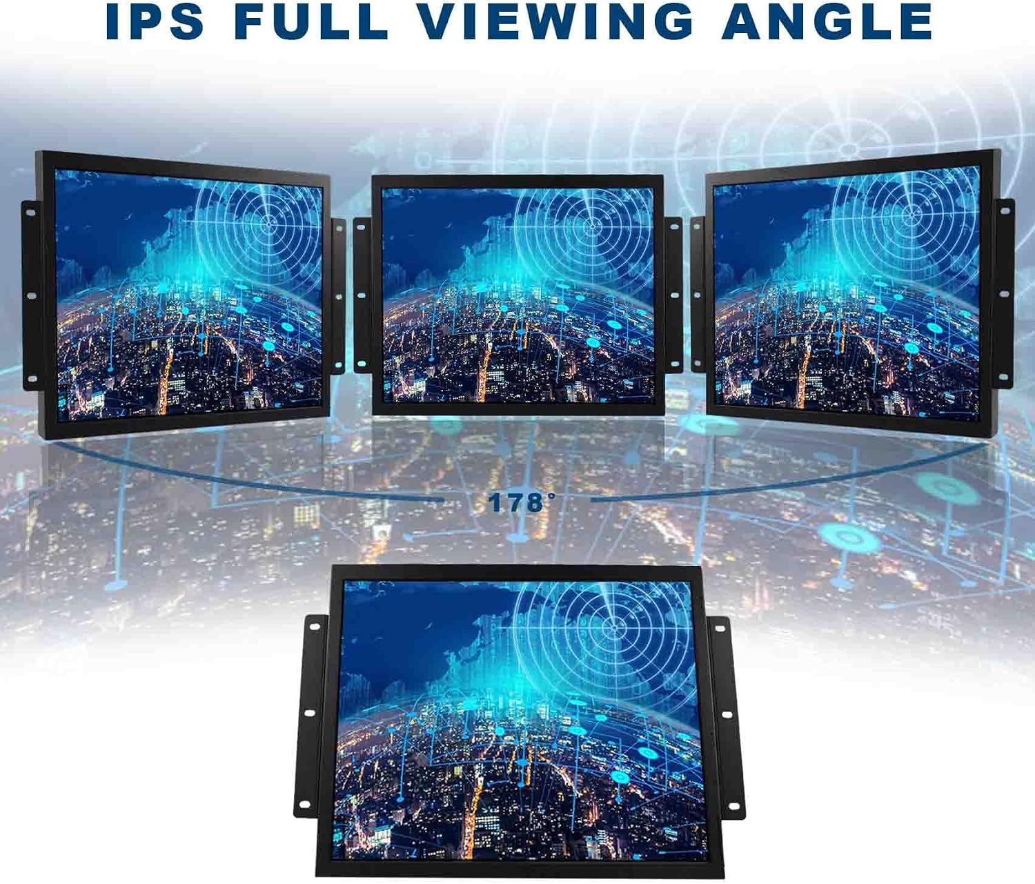 VSDISPLAY 17 Inch 1280x1024 LCD Touchscreen Monitor with VGA DVI Interface 4:3 Industrial Display Used for Outdoor High Brightness