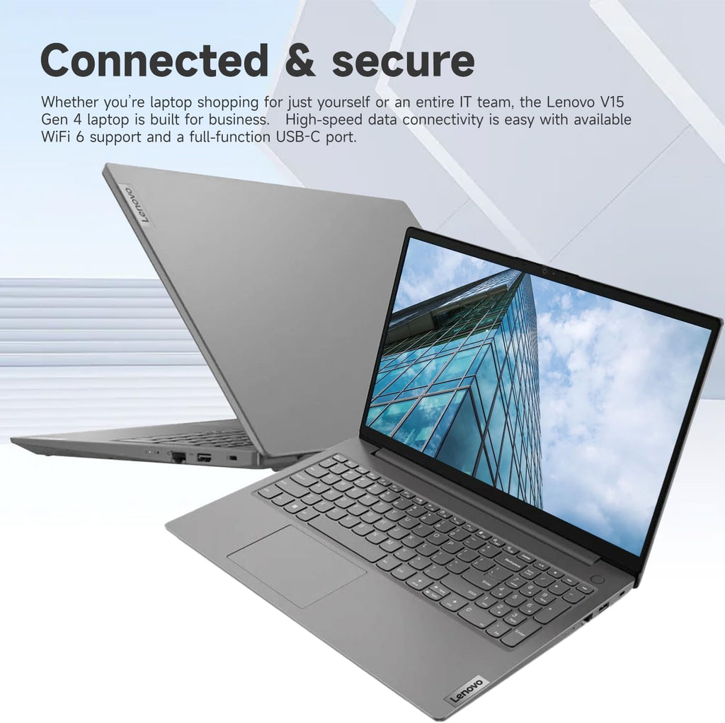 Lenovo V15 Premium Laptop for Business & Work, 15.6' FHD Display, 13th Gen Intel i7-13620H, 40GB RAM, 2TB SSD, Webcam, HDMI, Wi-Fi 6, Windows 11 Pro, Gray, Bundle with Thunderobot Wireless Mouse