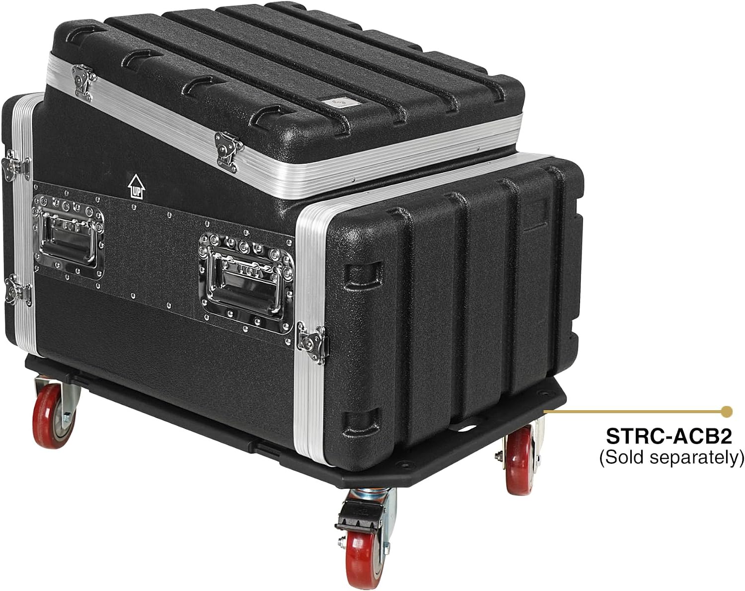 Sound Town Lightweight and Compact 6U ATA ABS Rack Case, with Slant Mixer Top, 21' Depth, 10U Top and 6U Side Spaces (STMR-A10X6U)
