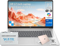 HP 17 Inch Touchscreen Laptop Computer, 17.3 HD+ Touch Screen Business Laptop PC, Intel Core i7, 64GB RAM 2TB SSD, Windows 11 Pro, Backlit 10 Key Number Pad, Fingerprint, Rose Gold