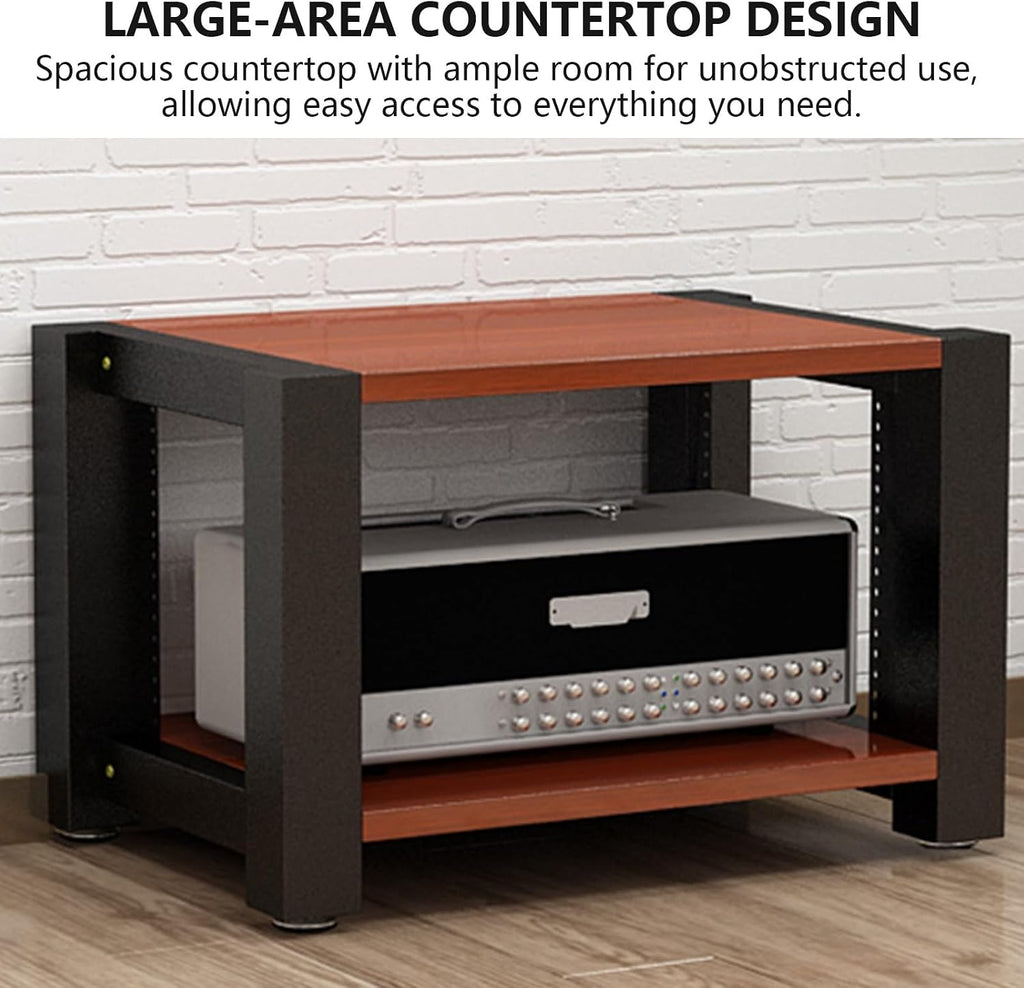 Stereo Racks and Stands, 2/3/4/5 Tier AV Media Stand, Audio Equipment Rack with Adjustable Shelves, Reinforced Steel Frame, Adjustable Footpads, for Home Theater(White,3 Tier 60x51x60cm)