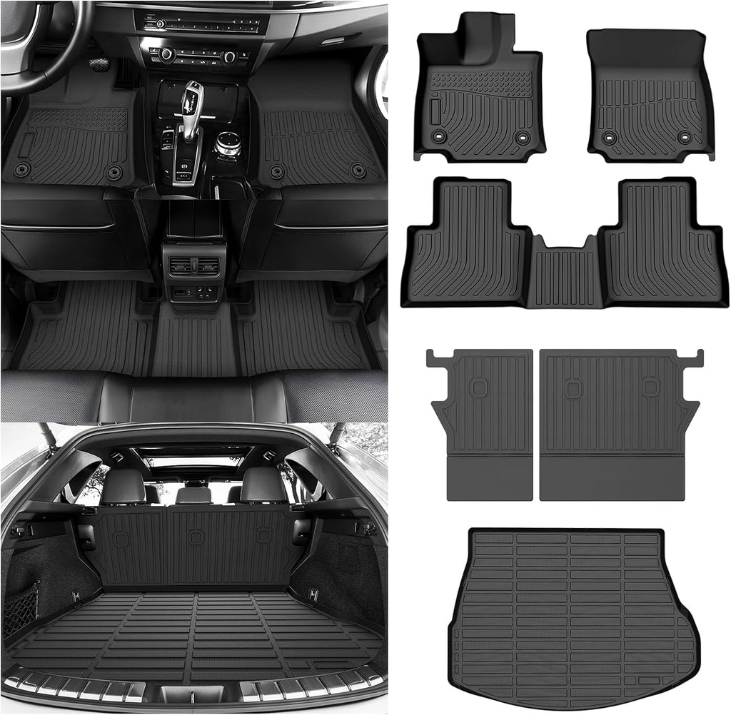 Cartist Floor Mats & Trunk Mats with Backrest Mats Fit for 2022-2025 2026 Lexus NX/NX250/NX350/NX350 F Sport/NX350h/NX450h+ Accessories All Weather Floor Mat(Not for Hybrid/Plug-in Hybrid)