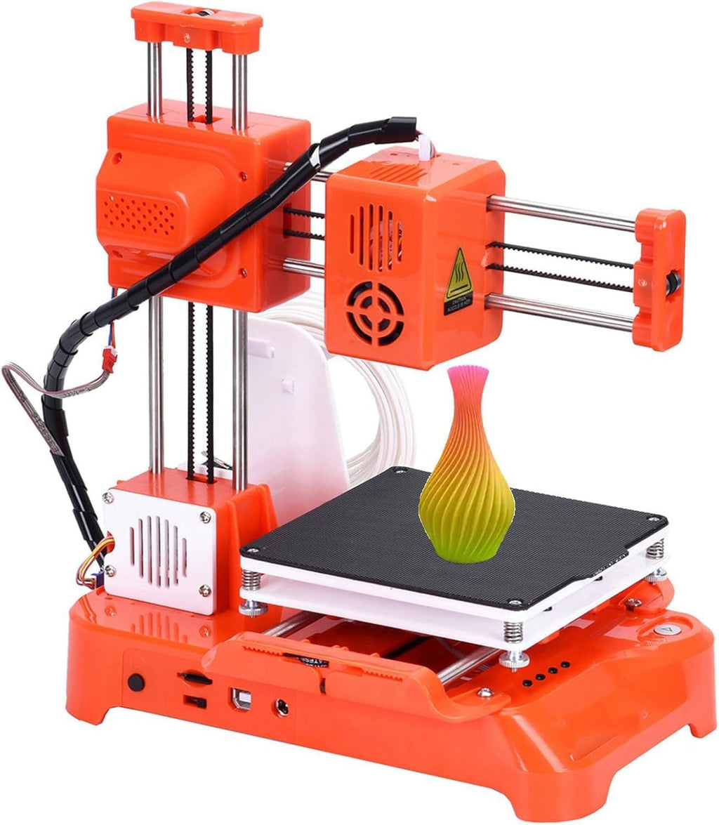 3D Printer Mini Desktop Printing Machine,Leveling-Free Printer,Uniform Heating,100X100X100mm Printing Size,for Beginners, Kids, Student Education, Gifts