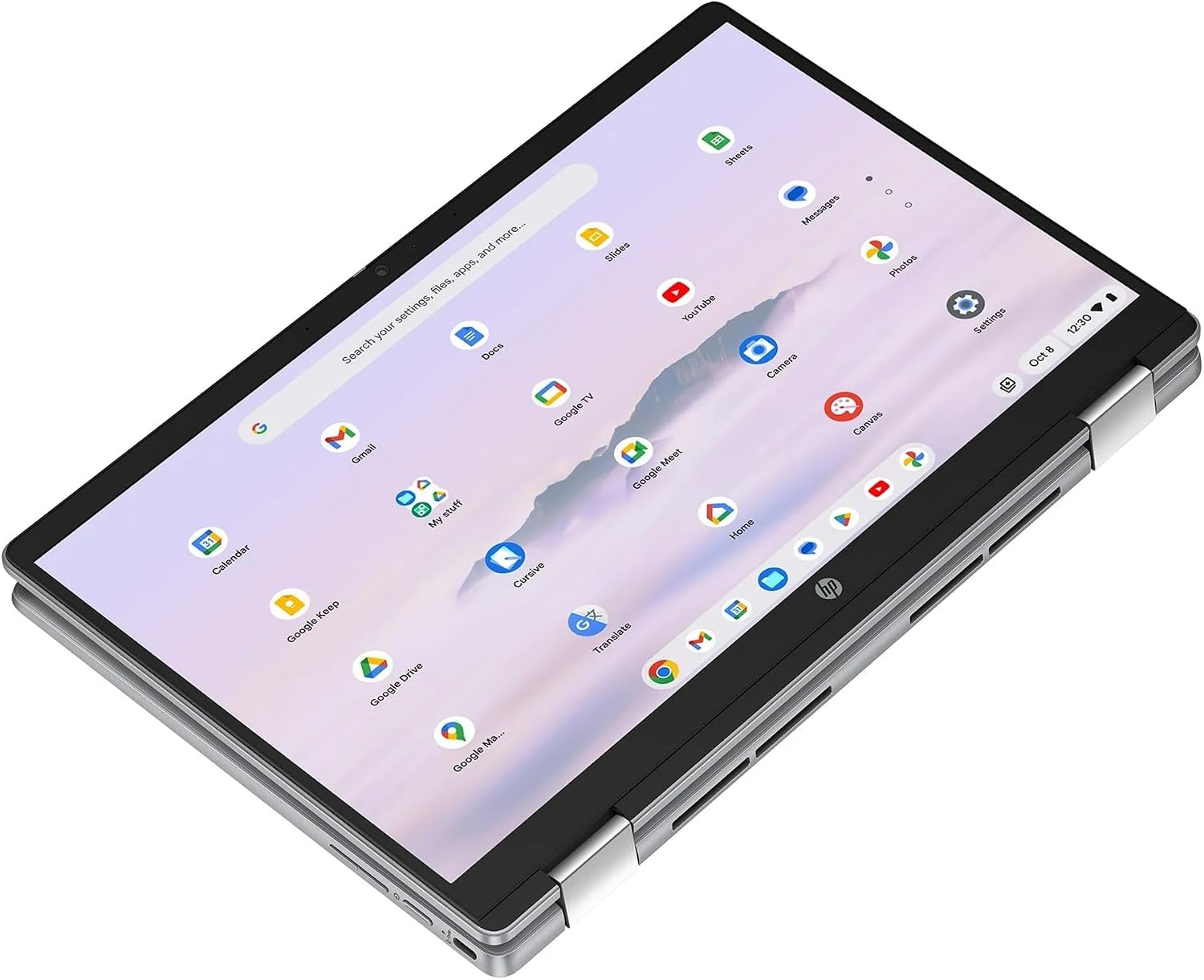 HP 14b Convertible 2-in-1 Chromebook Plus in Meteor Silver 14' Touch FHD Intel i3 8-Core up to 3.80GHz 8GB Ram 128GB 4K Graphics WiFi 6 Chrome OS (14b -i3 - Renewed)
