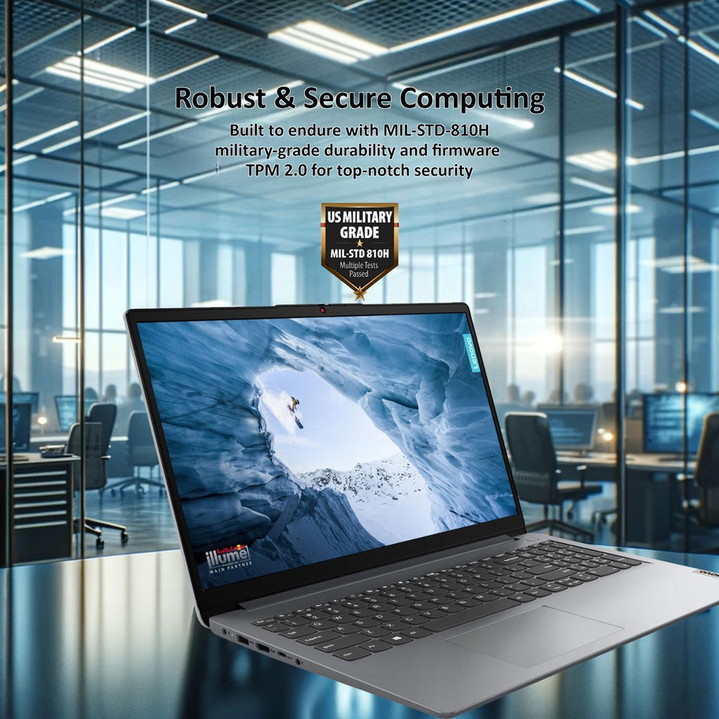 Lenovo 2024 IdeaPad 1 Gen 7 Laptop, 15.6' FHD Touchscreen, Intel Core i3-1215U, 8GB RAM, 256GB SSD, SD Card Reader, HDMI, Webcam, Wi-Fi 6, Windows 11 Home, Grey