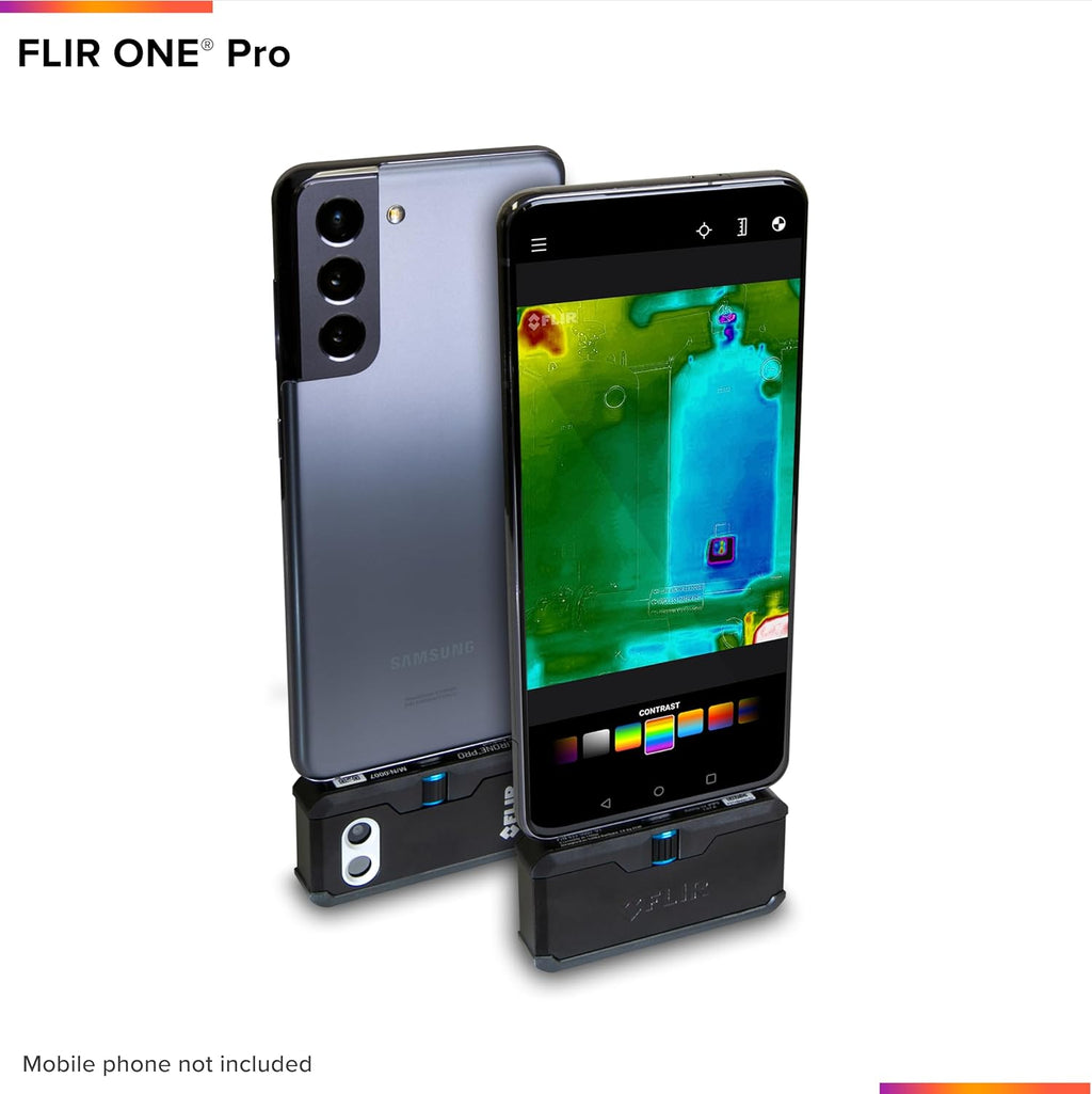 Flir One Pro - Thermal Imaging Camera for Android Smartphones (USB-C), 480x360 Super Resolution (160x120 Native IR)