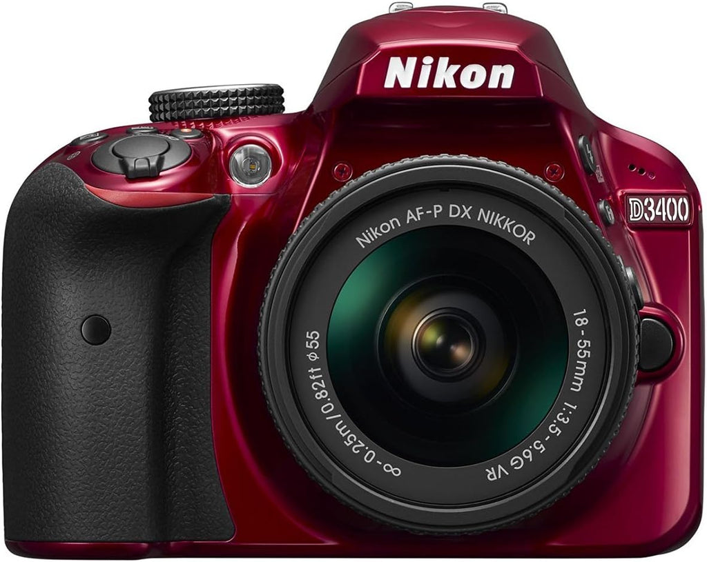 Nikon D3400 w/ AF-P DX NIKKOR 18-55mm f/3.5-5.6G VR (Red)