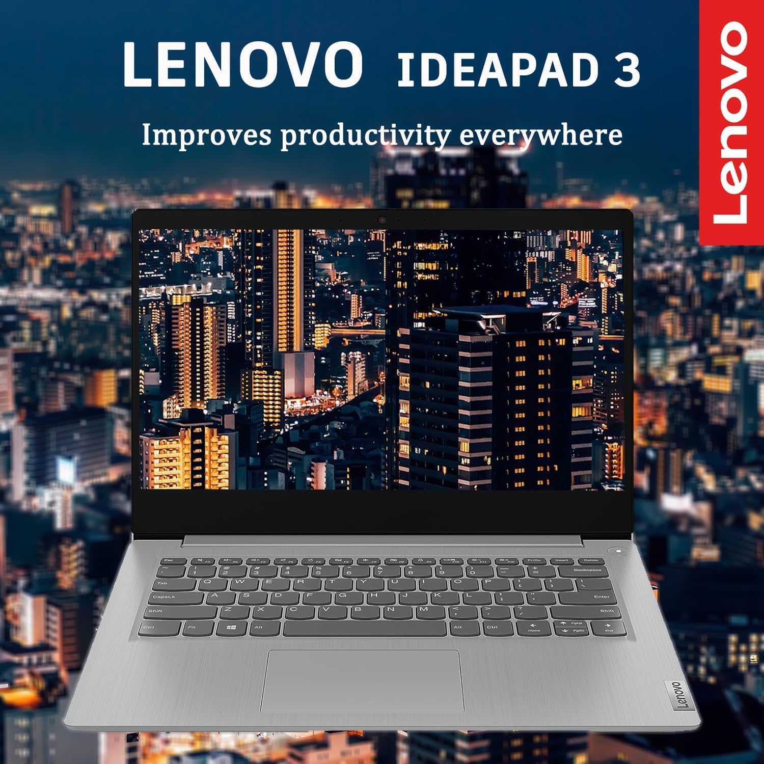 Lenovo Ideapad 3i 14' FHD Anti-Glare Laptop with Microsoft 365, 11th Intel Core i5-1135G7 Processor, 16GB RAM 1TB PCIe SSD, Wi-Fi 6, Webcam, Bluetooth, HDMI, Windows 11 pro, Grey
