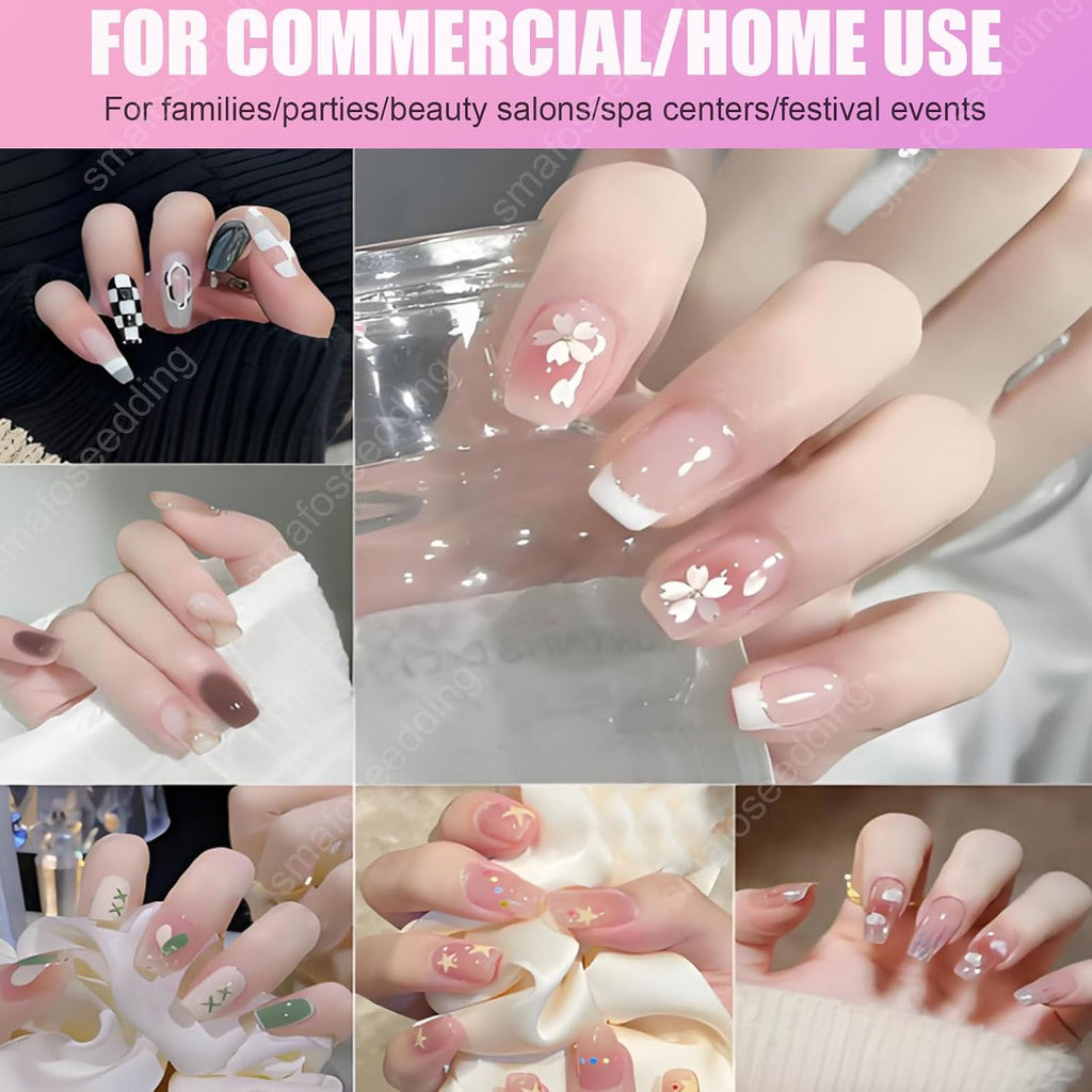 Protable 3D Nail Art Printer - 2026 DIY Nail-Art Machine, 4800dpi APP Control Nail Printing, Automatically Recognize Nail-Shape,Fast Drawing in 10S,for Girls' Home Nails,Weddings,Studio