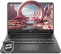 HP 14' HD Laptop | Back to School Limited Edition with 1 Year Microsoft 365 | Intel Quad-Core Processor | 8GB RAM | 576GB Storage | Long Battery Life | Black | w/WOWPC Bundle | Windows 11