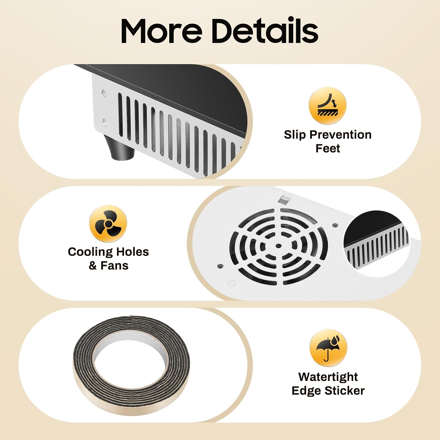 Electric Ceramic Cooktop with 4 Burners, 4-Head Induction Cooker, Countertop & Built-In Ceramic Cooktop, Electric Stove Top with 9 Power Gears, Touch-Adjustable Control, Child Safety Lock