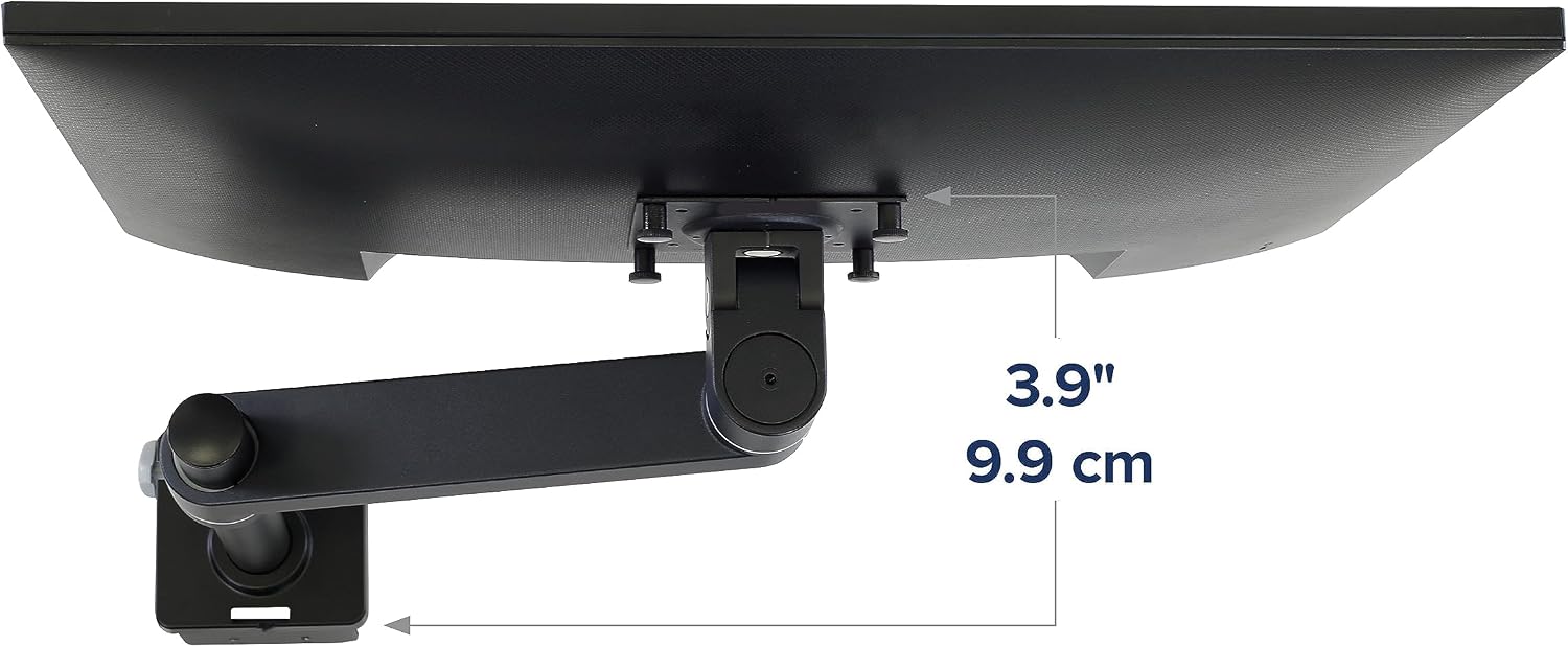 Ergotron – NX Single Monitor Arm, VESA Desk Mount – for Monitors Up to 34 Inches, 0 to 18 lbs – Matte Black