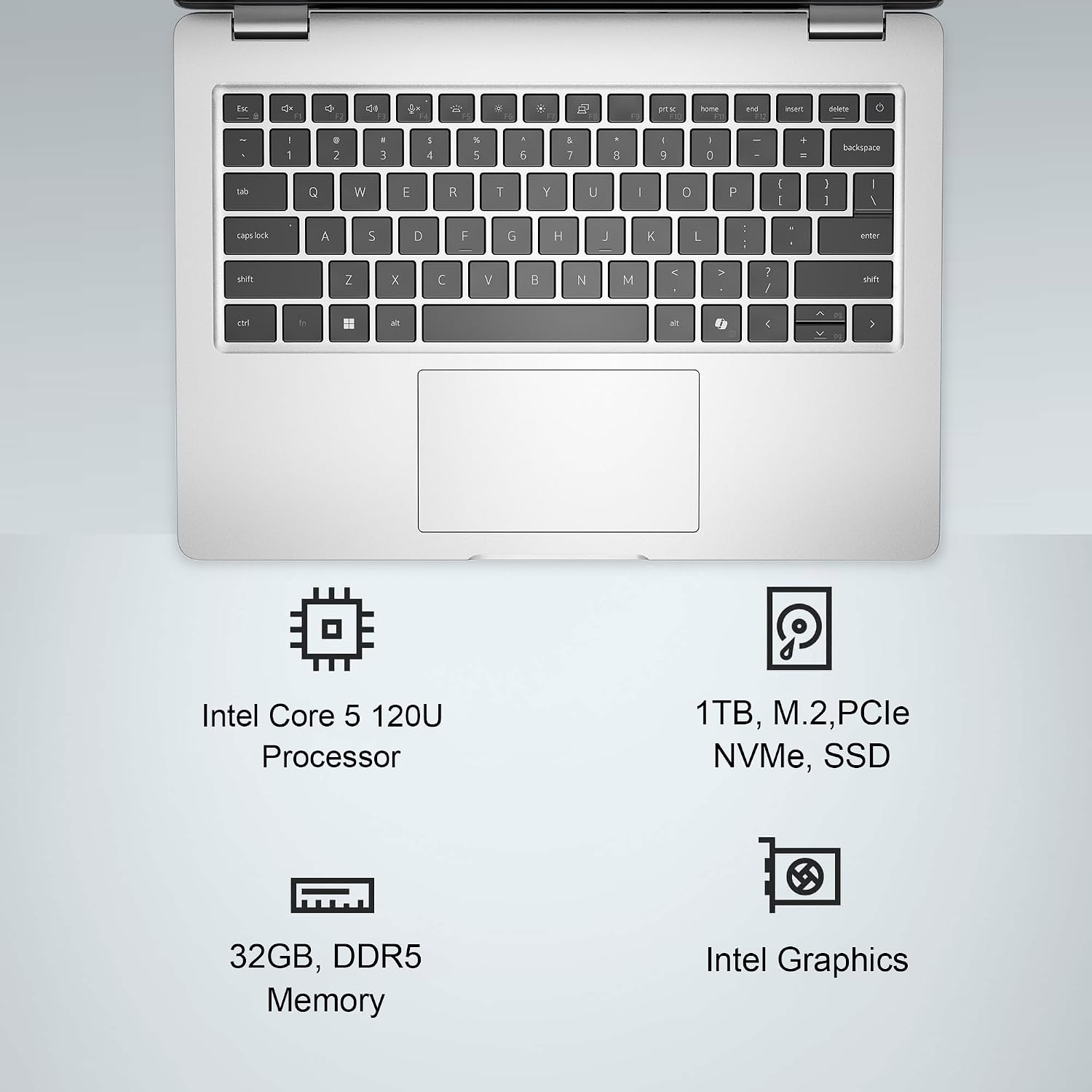 Dell Pro 14 (Next Gen Latitude 5450) Business Laptop (14' FHD+ Anti-Glare, Intel 10-Core 5 120U, 32GB DDR5, 1TB SSD), 1080p IR Webcam, Backlit, Thunderbolt 4, Wi-Fi 6E, Win 11 Pro, Silver, PC14250
