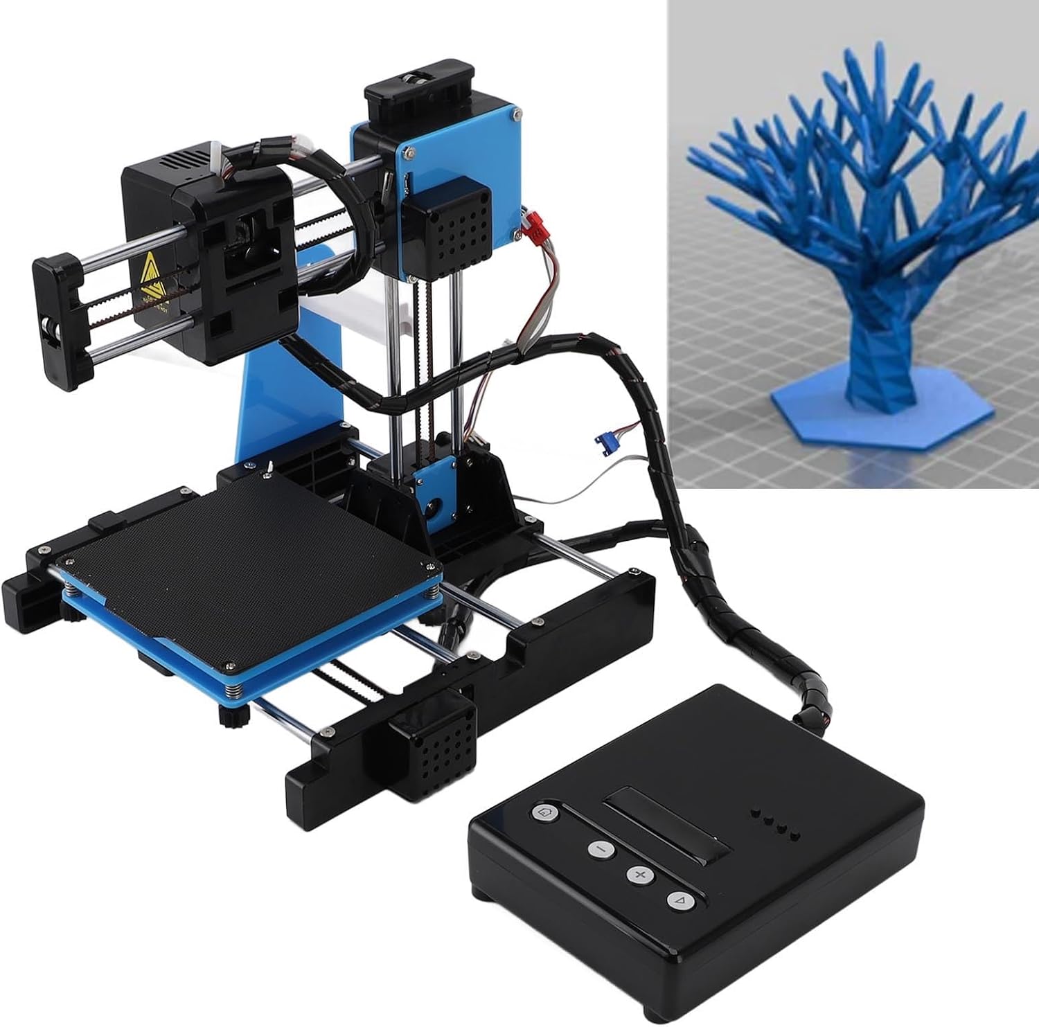 Generic 100x100x100mm 3D Printer Kit, DIY Enthusiasts, PLA Filament, Easyware, CURA, Simplify3D, USB for Win OS X PC, Small Memory Card Printing, Kit Includes Removable Magnetic Platform (US Plug)